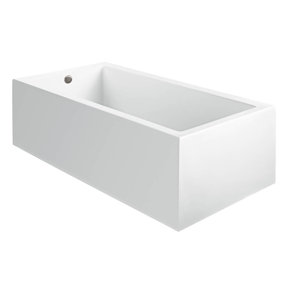 MTI Baths Andrea 1A Acrylic Cxl Sculpted 1 Side Air Bath- White (71.625X31.625)
