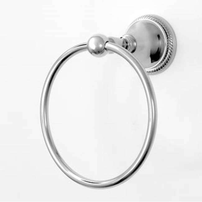 Sigma Series 44 Towel Ring w/bracket UNCOATED POLISHED BRASS .33